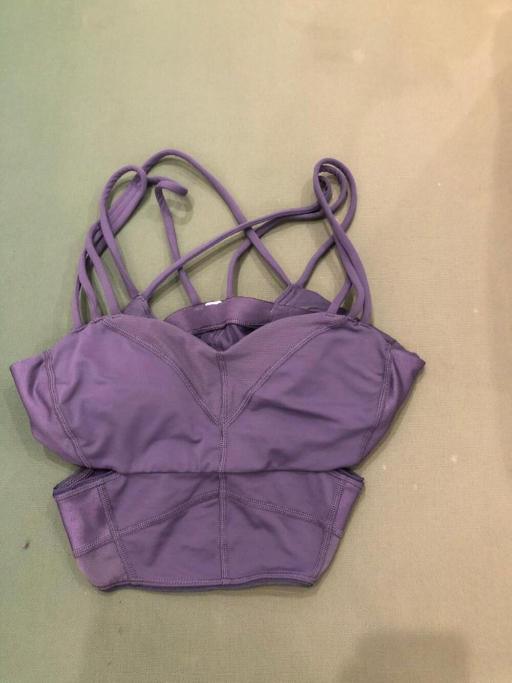 Lululemon Strappy Longline Sports Bra | Dusty Purple | Size 6